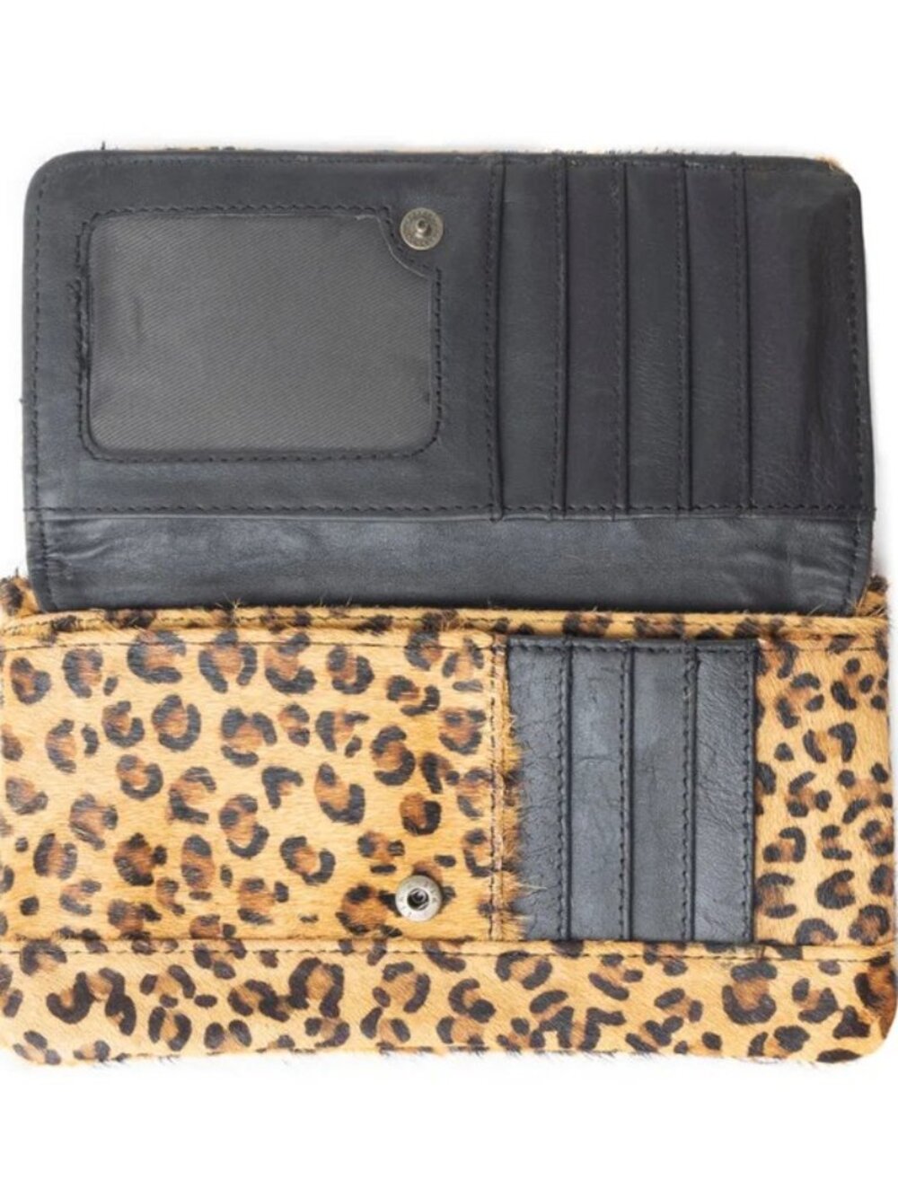 NWT Myra Bag SMALL WONDER LEATHER AND HAIRON WALLET LEOPARD - Picture 3 of 7